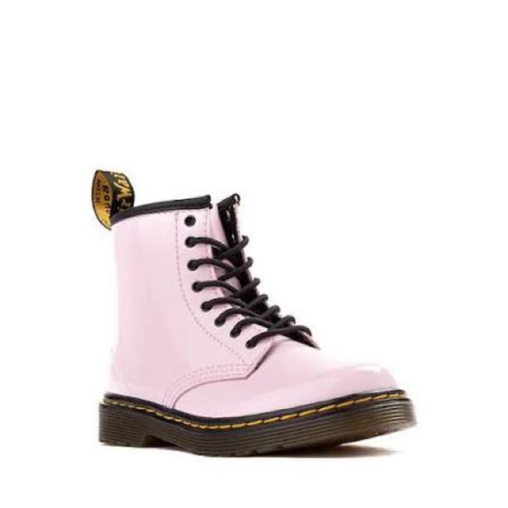 Dr. Martens Toddler Light Pink Lace-Up Boots